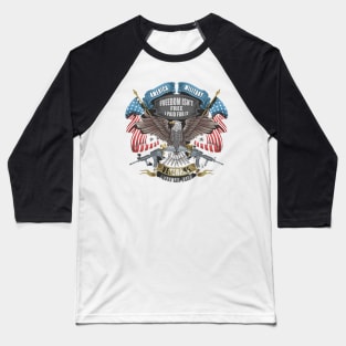 American Eagle And Flag Baseball T-Shirt